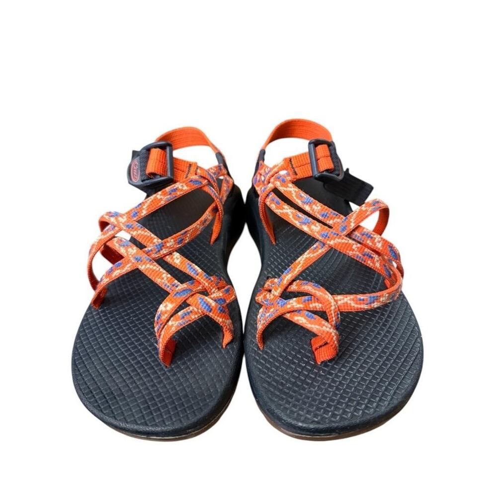 Chaco ZX2 Cloud Botanic Spicy Orange Toe Loop Sandal Women size 9 - Picture 3 of 5